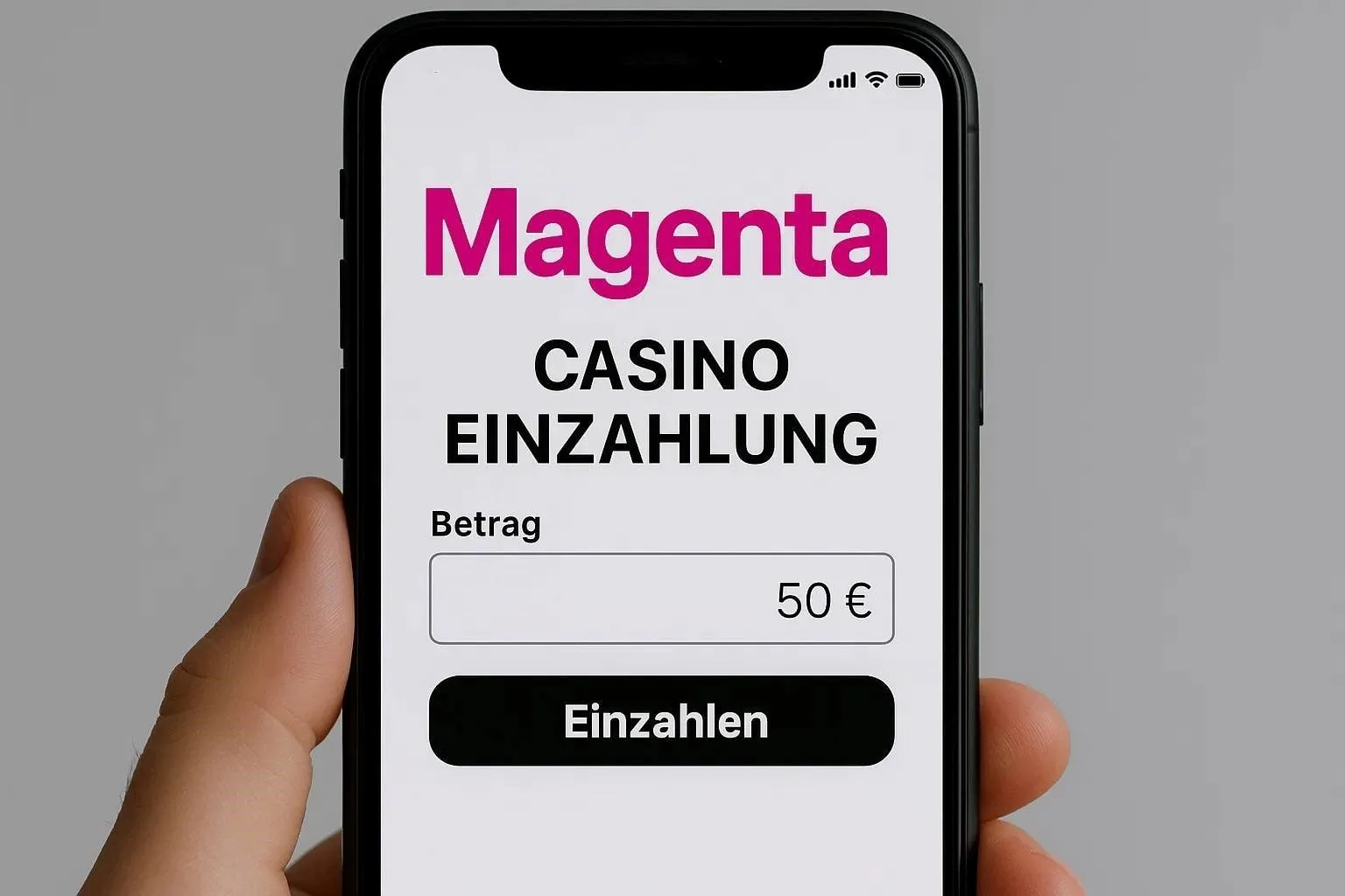 Einzahlung per telefonrechnung im Magenta Casino